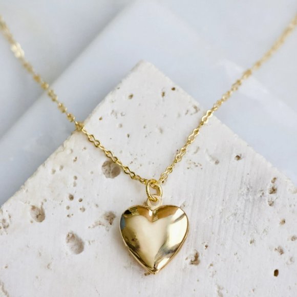 Mesa Blue Heart Locket Necklace - Picture 1 of 5